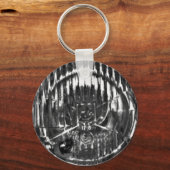  klassiek koplichtchroom voor auto's sleutelhanger (Voorkant)