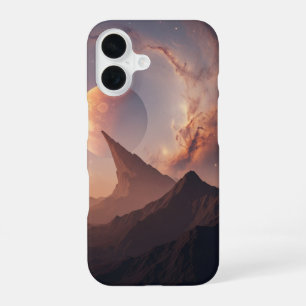 Klassiek kosmisch landschap iPhone 16 hoesje