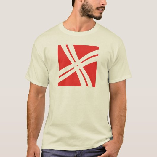Klassiek kruislijn Letter X Monogram T-shirt (Voorkant)