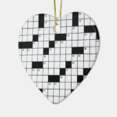 Klassiek kruiswoordraster keramisch ornament (Links)