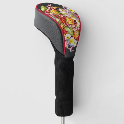 Klassiek kunst bloemmotief lente bloemen primula golfheadcover (Schuin)