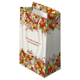 Klassiek kunst bloemmotief lente bloemen sleutelbl klein cadeauzakje