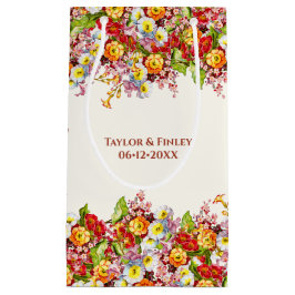 Klassiek kunst bloemmotief lente bloemen sleutelbl klein cadeauzakje