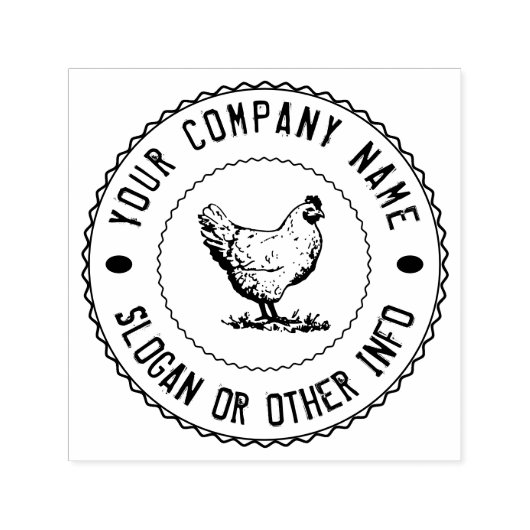  klassiek Kunst Gepersonaliseerd Ei Zelfinktende Stempel (Design)