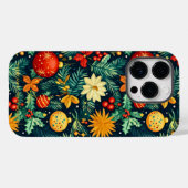 Klassiek Kunstzinnig Kerst Ornament Ontwerp Case-Mate iPhone Case (Achterkant (horizontaal))