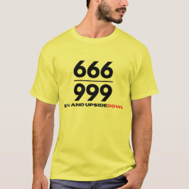 Klassiek kwaad en ondersteboven t-shirt