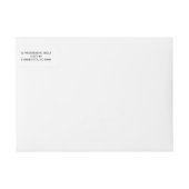 Klassiek label voor retouradres 'save the date' (Voorkant)