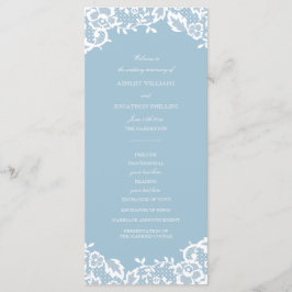 Klassiek Lace bruiloft programma Programmakaart