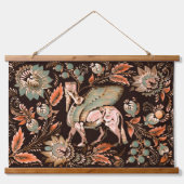 Klassiek Lamassu hout met toppen wandtapijt Hangend Wandkleed (Voorkant)