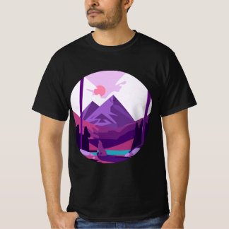 Klassiek landschap T-shirt. T-shirt