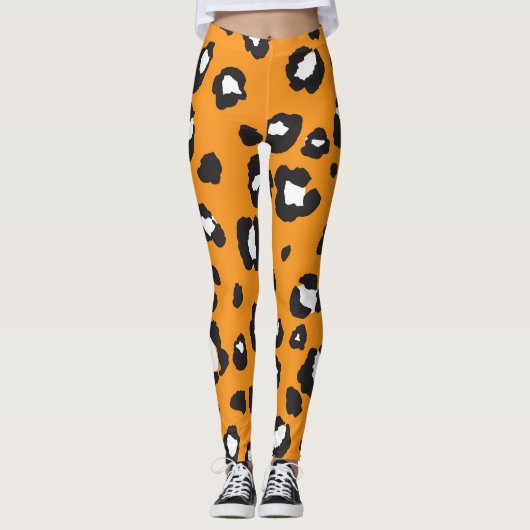 Klassiek laopard-printerpatroon leggings (Voorkant)