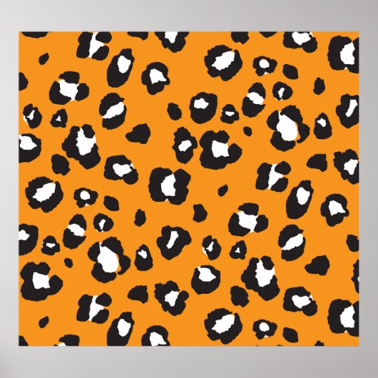 Klassiek laopard-printerpatroon poster (Voorkant)
