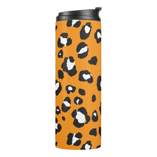 Klassiek laopard-printerpatroon thermosbeker (Gedraaid links)