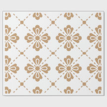 "Klassiek Lattice" Elegant Bloemmotief Cadeaupapie