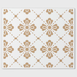 "Klassiek Lattice" Elegant Bloemmotief Cadeaupapie Cadeaupapier