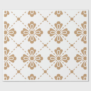 "Klassiek Lattice" Elegant Bloemmotief Cadeaupapie Cadeaupapier