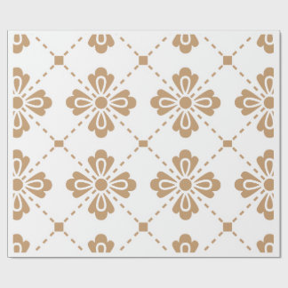 "Klassiek Lattice" Elegant Bloemmotief Cadeaupapie Cadeaupapier