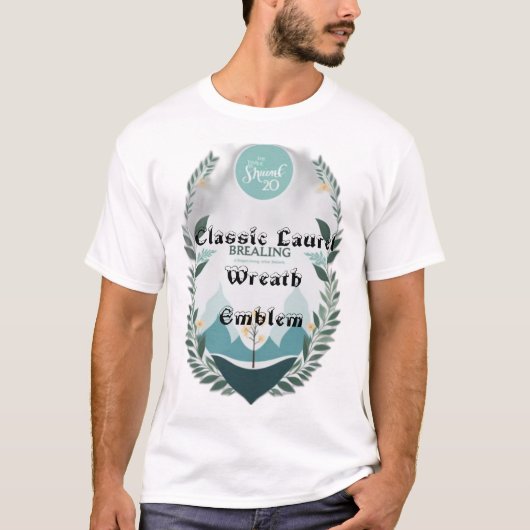 Klassiek lauwerkransembleem t-shirt (Voorkant)
