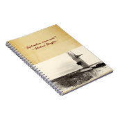 Klassiek  lederen papier Hoesje Notitieboek (Rechterzijde)