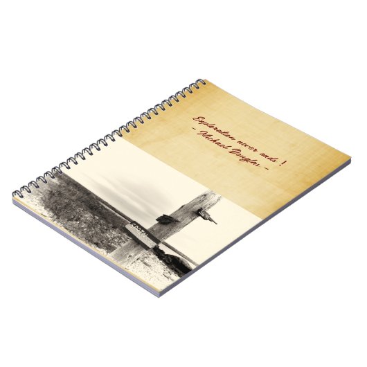 Klassiek lederen papier Hoesje Notitieboek (Linkerzijde)