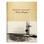 Klassiek  lederen papier Hoesje Notitieboek (Voorkant)