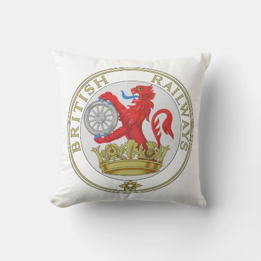 Klassiek leeuwrondsel van British Railways Kussen (Voorkant)