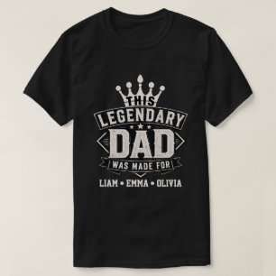 Klassiek legendarisch vader-typografieontwerp t-shirt