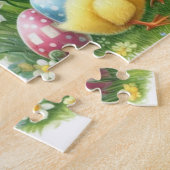 Klassiek/ lentekonijn/kip legpuzzel (Zijkant)