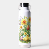 Klassiek/ lentekonijn/kip waterfles (Voorkant)