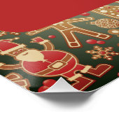 Klassiek lezen Kerstman, Sinterklaas bezoekersuren Perfect Poster (Hoek)