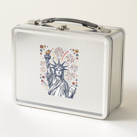 Klassiek Liberty Vuurwerk Patriottisch Vector Desi (Voorkant)