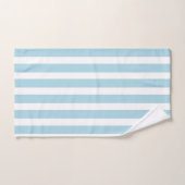 Klassiek licht blauw en wit gestreept bad handdoek (Handdoek)
