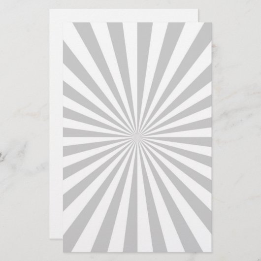 Klassiek licht grijs draaiend wiel briefpapier (Voorkant / Achterkant)