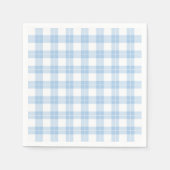 Klassiek lichtblauw en wit platform servet (Voorkant)