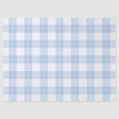 Klassiek lichtblauw en wit platform tissuepapier (Voorkant)