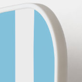 Klassiek Lichtblauw Witte Pickleball Paddle (Links Detail)