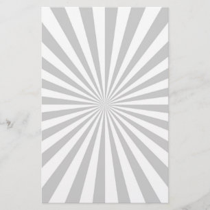 Klassiek Lichtgrijs Burst Spinnewiel Briefpapier