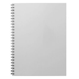Klassiek Lichtgrijs Effen Kleur Minimalistisch Notitieboek