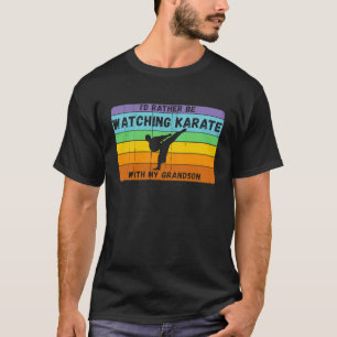 Klassiek liever karate met kleinkind vintage karat t-shirt