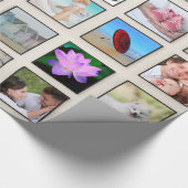 Klassiek Lijst Aangepast fotocollage Cadeaupapier (Hoek)