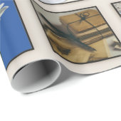 Klassiek Lijst Aangepast fotocollage Cadeaupapier (Rol Hoek)