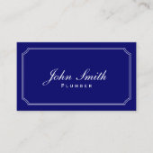 Klassiek Lijst donkerblauw Visitekaartje (Voorkant)