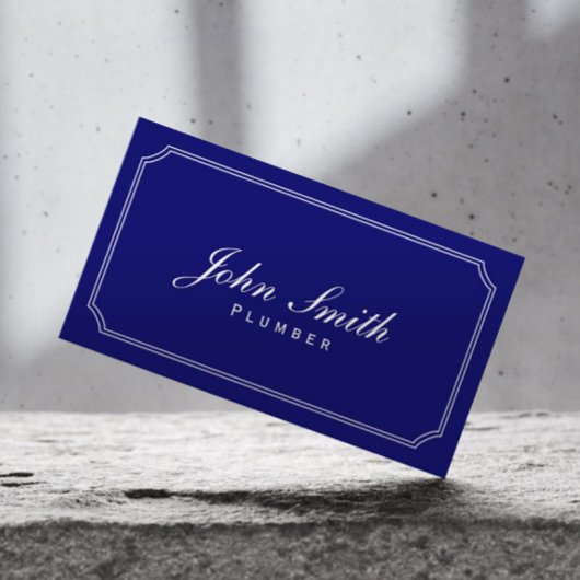 Klassiek Lijst donkerblauw Visitekaartje