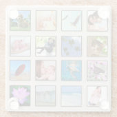 Klassiek Lijst Foto collage Glazen Onderzetter (Achterkant)