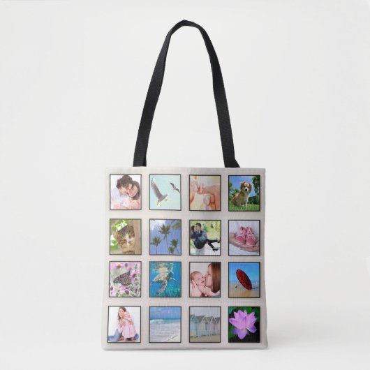 Klassiek Lijst Foto collage Tote Bag (Voorkant)