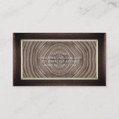 Klassiek Lijst | Houtkorrels | VINTAGE Visitekaartje (Achterkant)