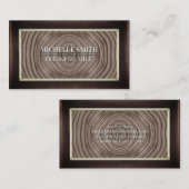 Klassiek Lijst | Houtkorrels | VINTAGE Visitekaartje (Voorkant / Achterkant)