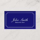 Klassiek Lijst Navy Blue Chef Professional Visitekaartje (Voorkant)