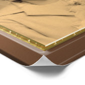 Klassiek lijst van hout met gouden grensfoto poster (Hoek)