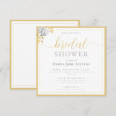 Klassiek Lijst zwart wit gelaagd Vrijgezellenfeest Kaart (Voorkant / Achterkant)